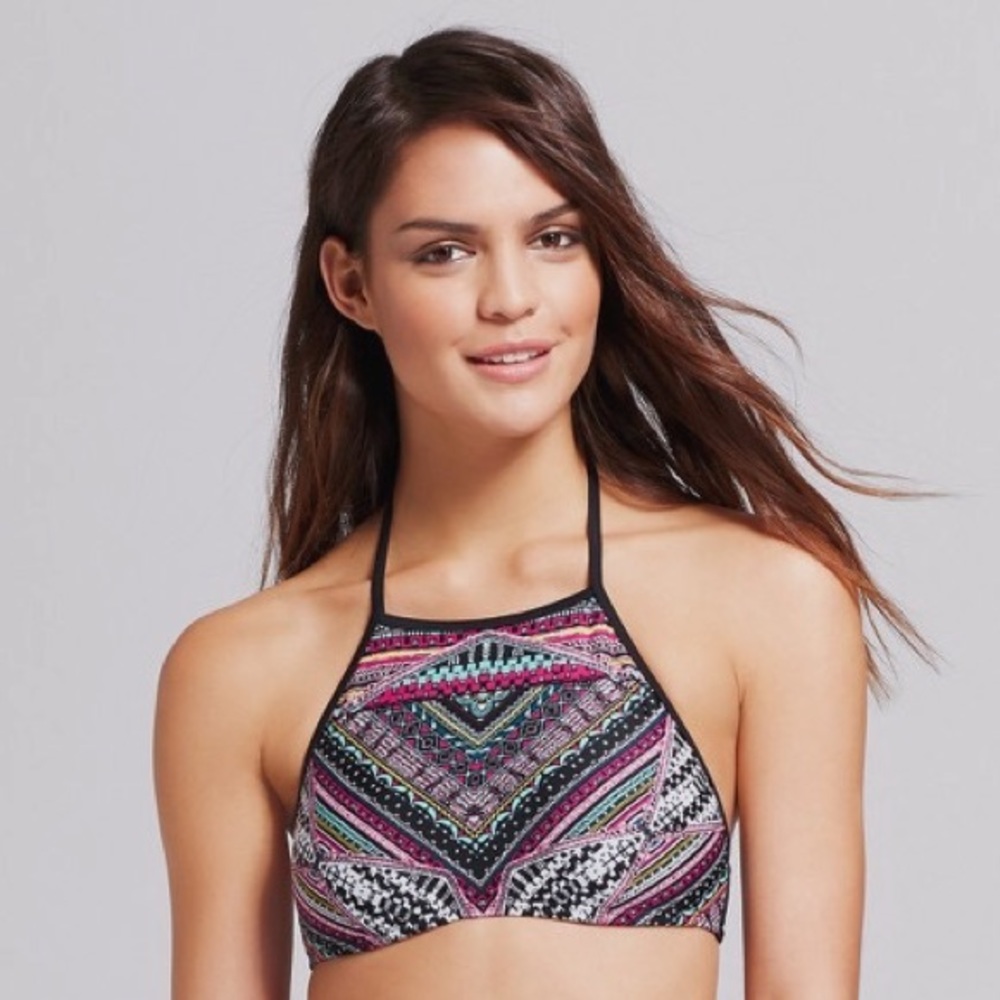 Aztec Printed Bikini Top